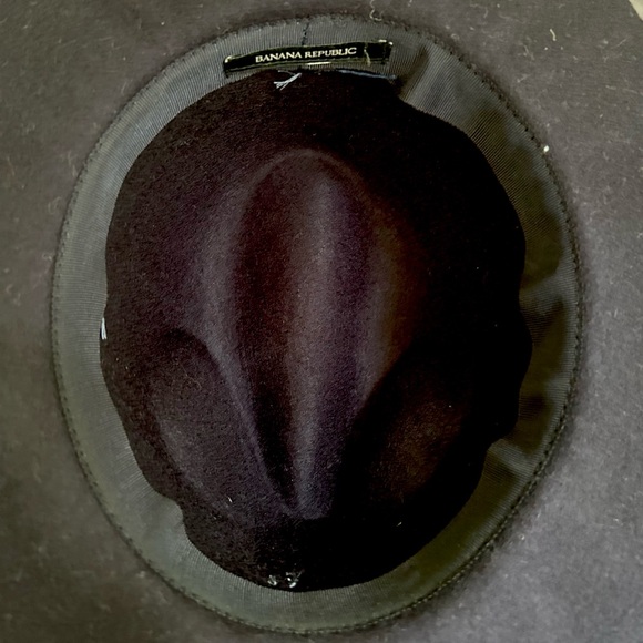 Banana Republic wide soft navy wool felt hat - NEW - Picture 6 of 9